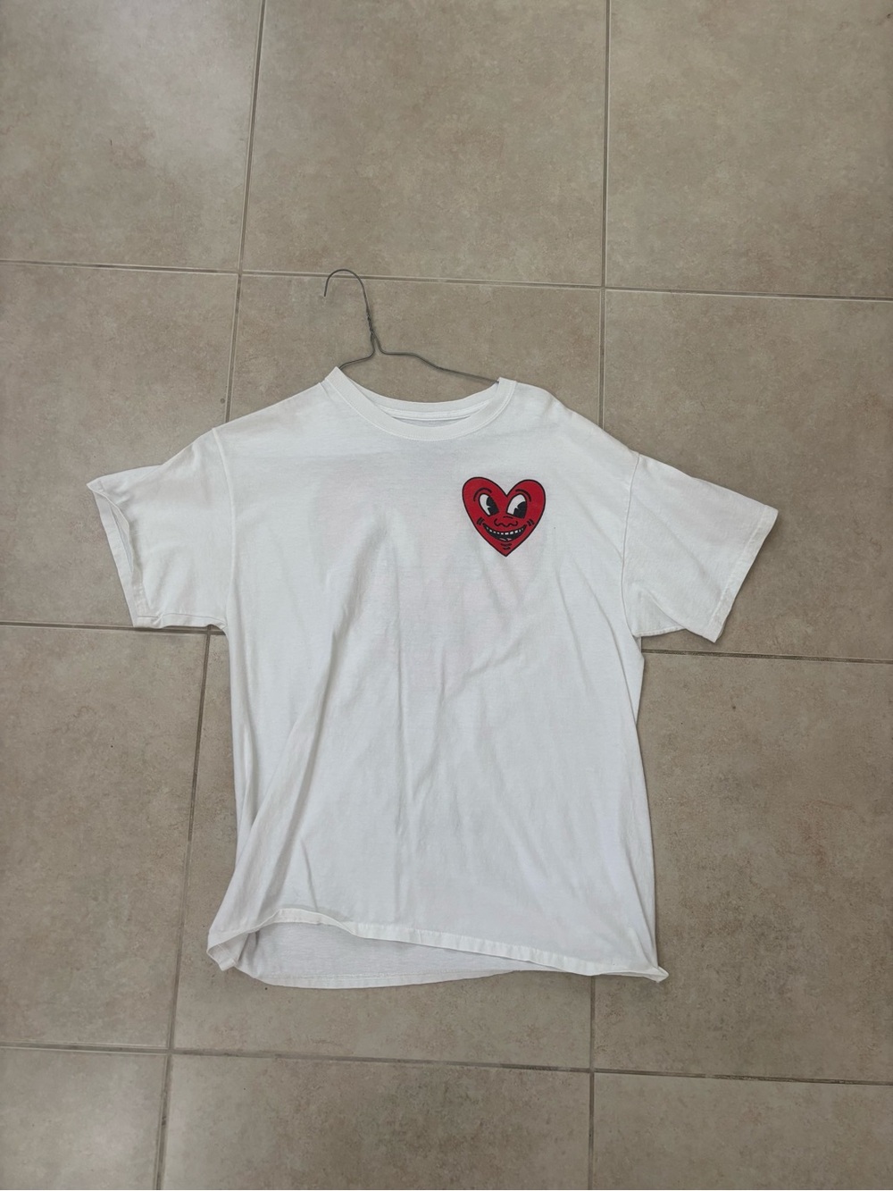 Keith Haring White Graphic T-Shirt